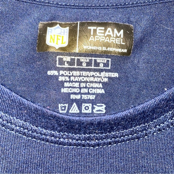 NFL Team Apparel Patriots Navy Blue T-Shirt Size Large - Picture 2 of 4